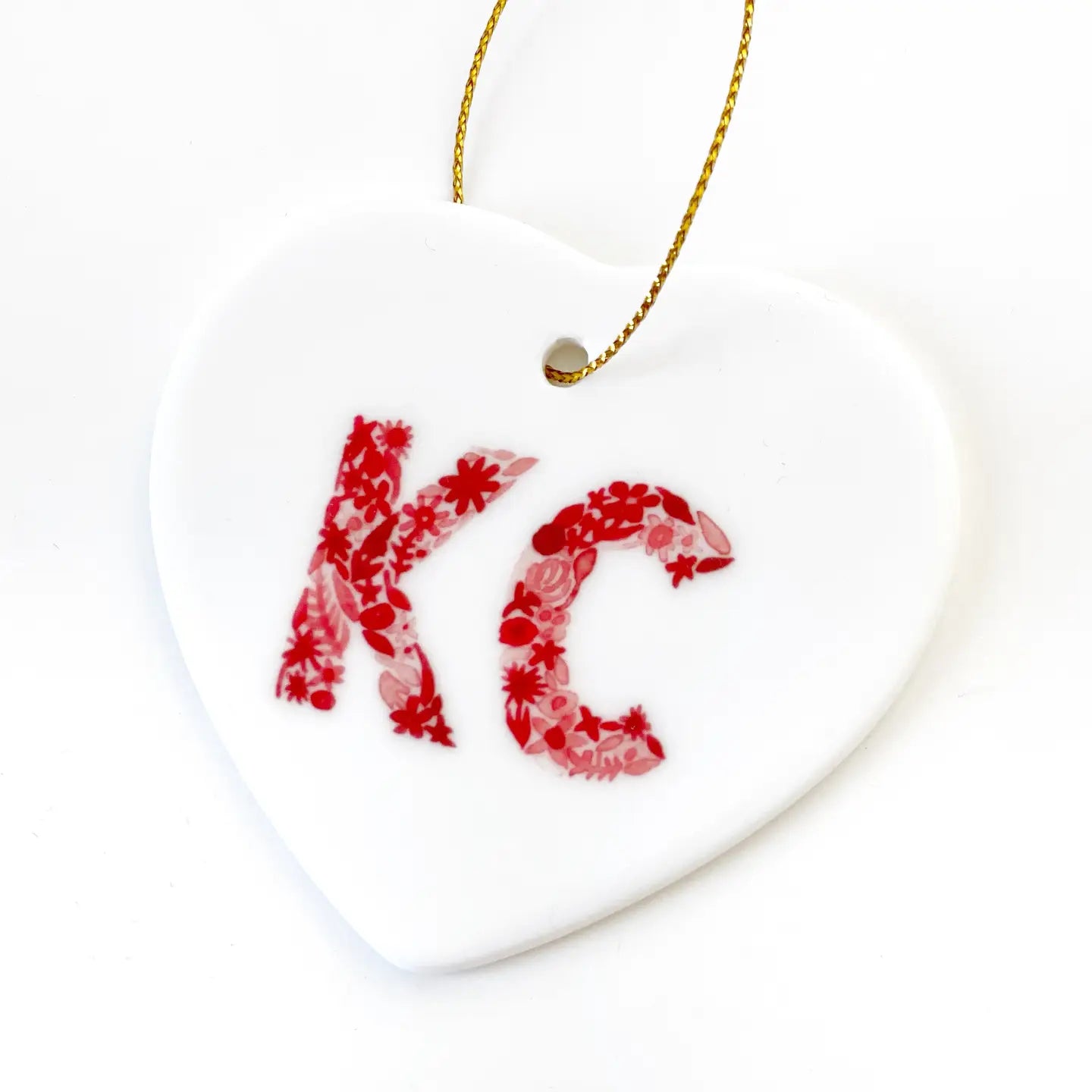 KC Heart Ornament