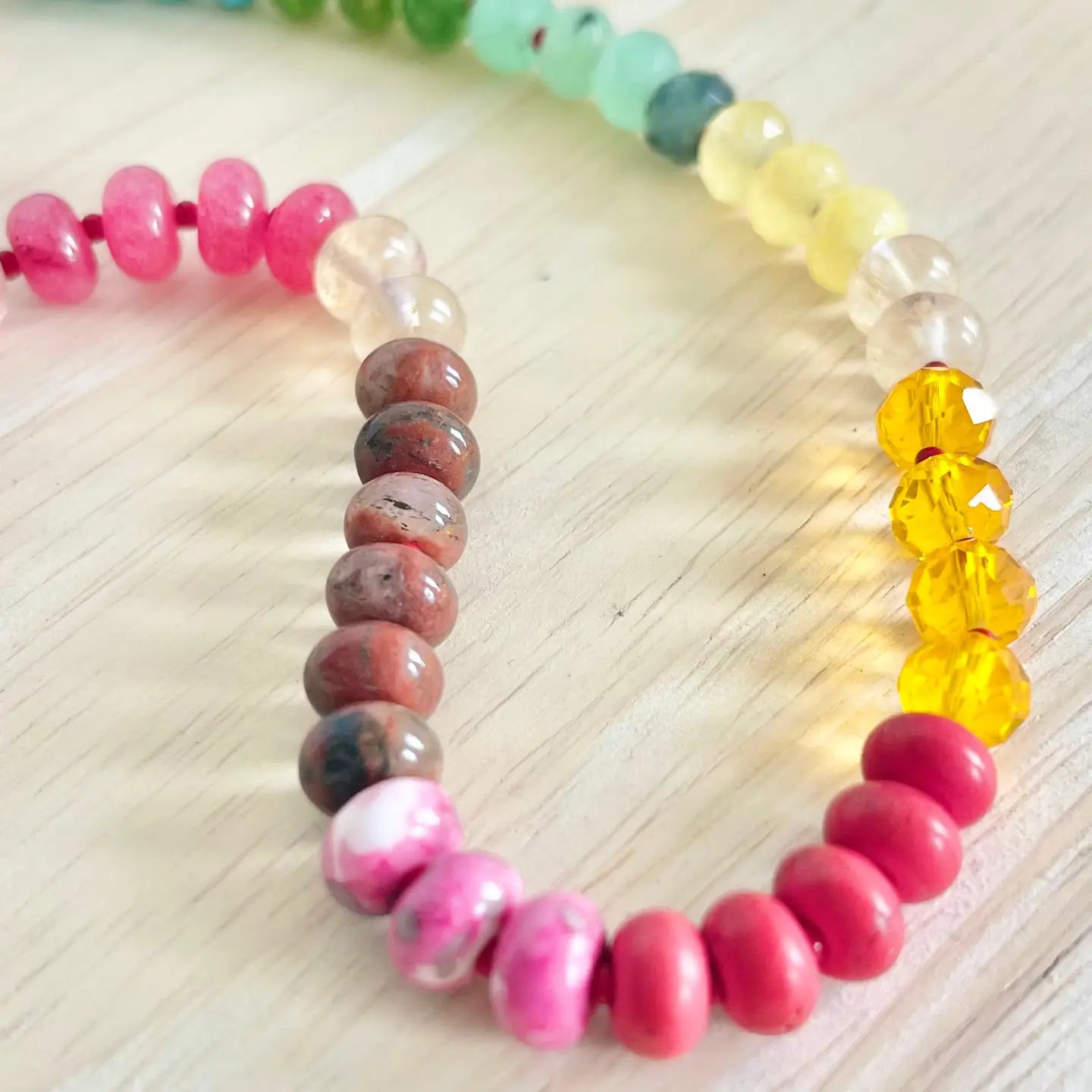 Gemstone Candy Necklace - Fireside
