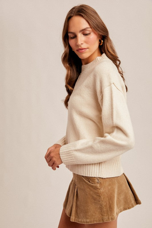 Maine Harbor Sweater- Ivory