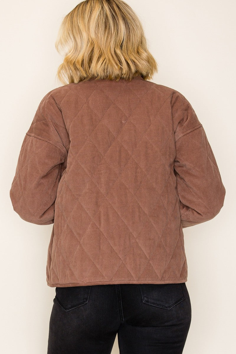Diamond Jacket - Camel
