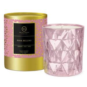 Pink Bellini Shimmer 9oz Box Candle