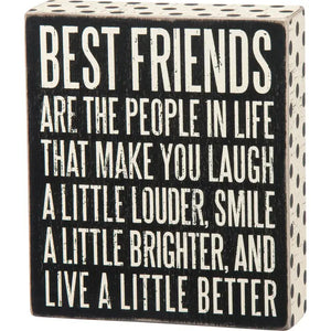 Best Friends Box Sign