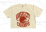 LVIII Champs Ivory Crop Tee