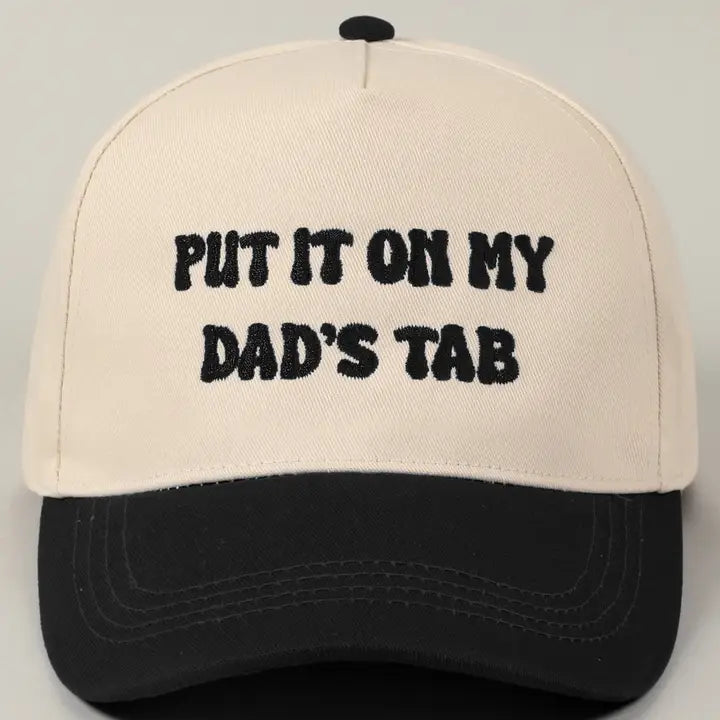 Put it on my Dad's Tab