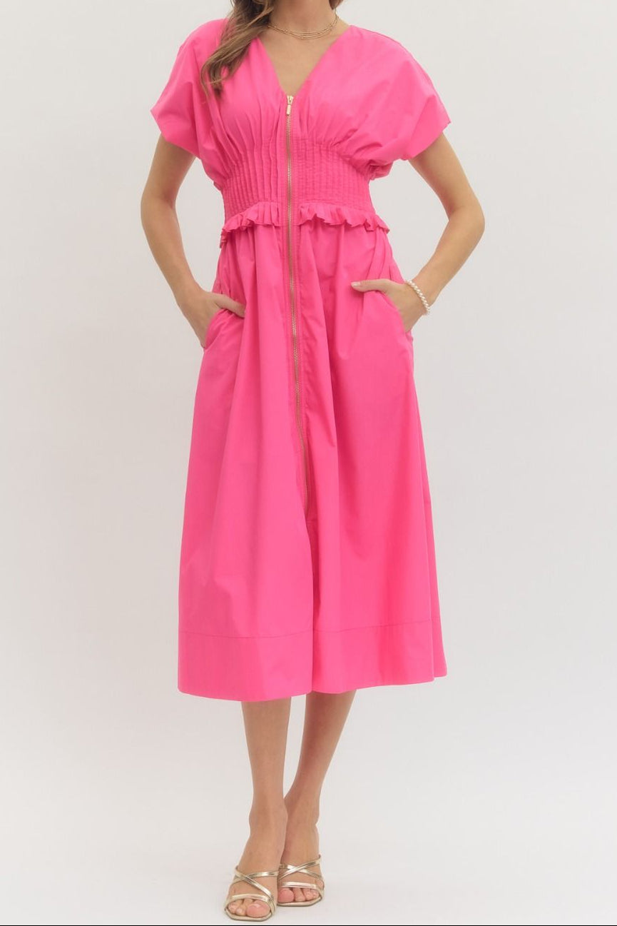entro hot pink dress MoBay Sweet 16 Dresses