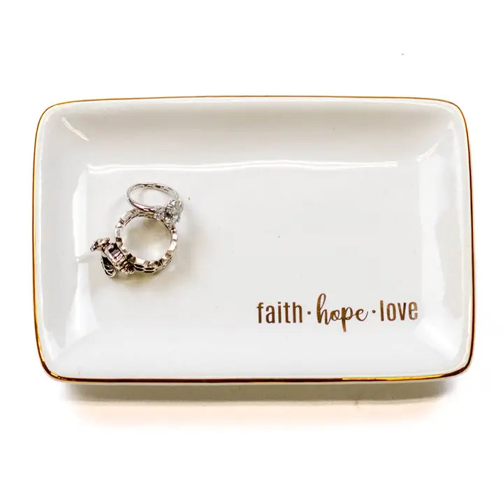 Faith, Hope, Love Trinket Dish