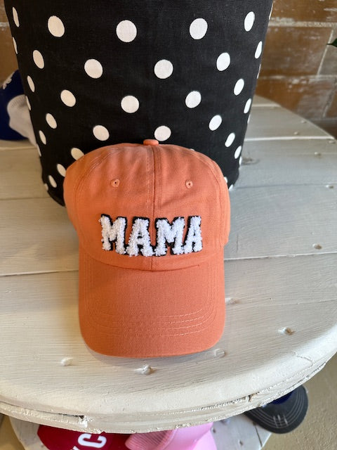 Washed Sherpa Mama Baseball Caps
