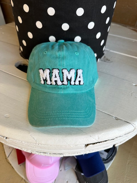 Washed Sherpa Mama Baseball Caps