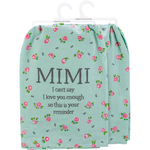 Mimi Love You Towel-Mint Green
