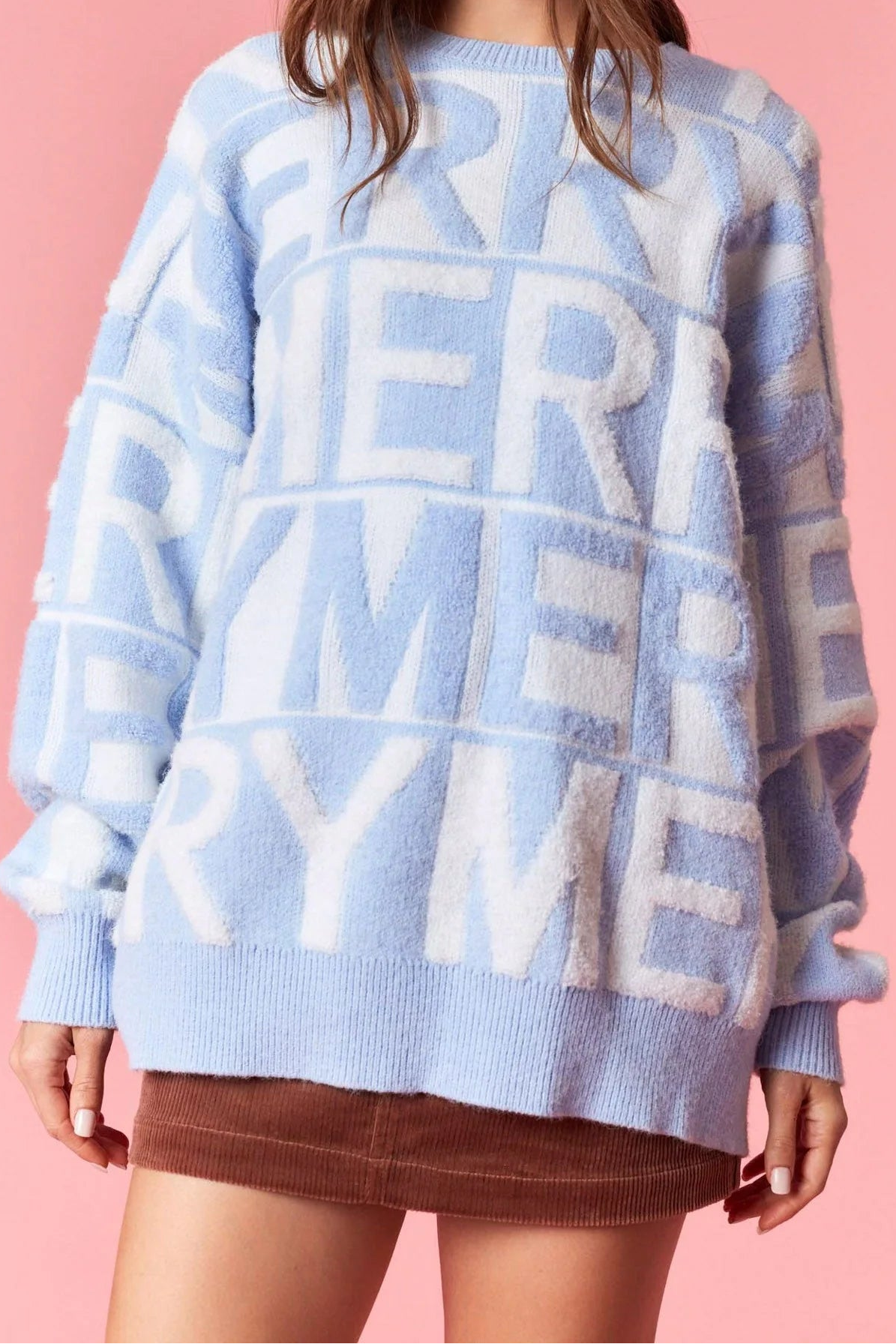 Blue Merry Sweater