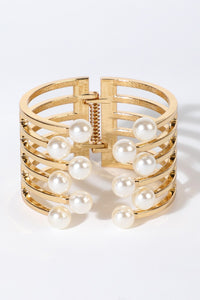 Pearl Edge Cuff Bracelet