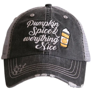 Pumpkin Spiced Hat-Grey